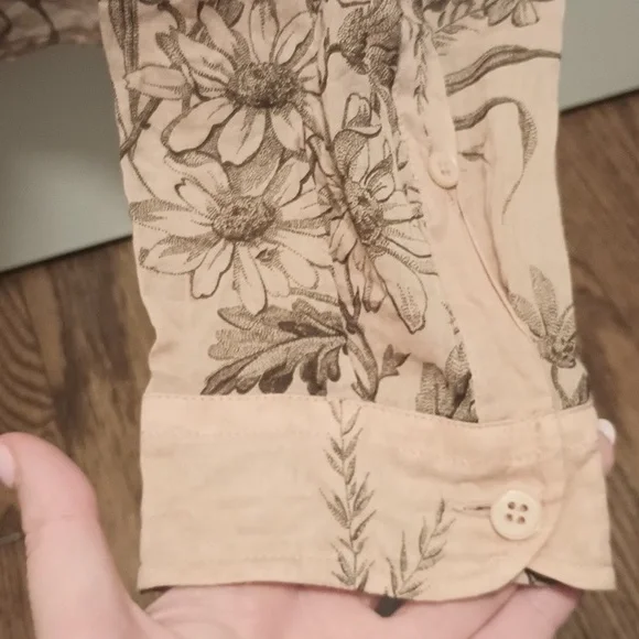 Prada Light Pink Botanical Women's Blouse - Picture 5 of 6